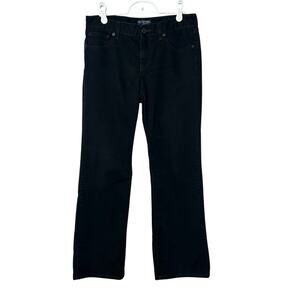 Polo Jeans company womens black smooth cotton bootcut twill pant jean‎ 8 X 31